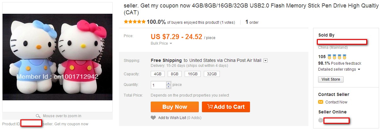 passer commande sur aliexpress