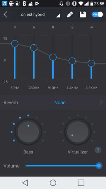 test xiaomi hybrid pro réglage equalizer