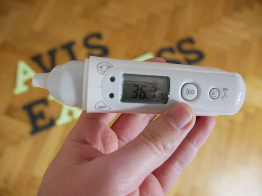 Test thermomètre KooGeek prise temperature bebe