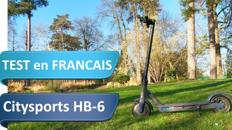 Citysports HB-6 – Test dune trottinette électrique pas cher au design très M365